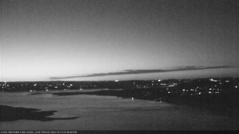 Lake Travis webcam, October 13, 2023 7:45 PM CT