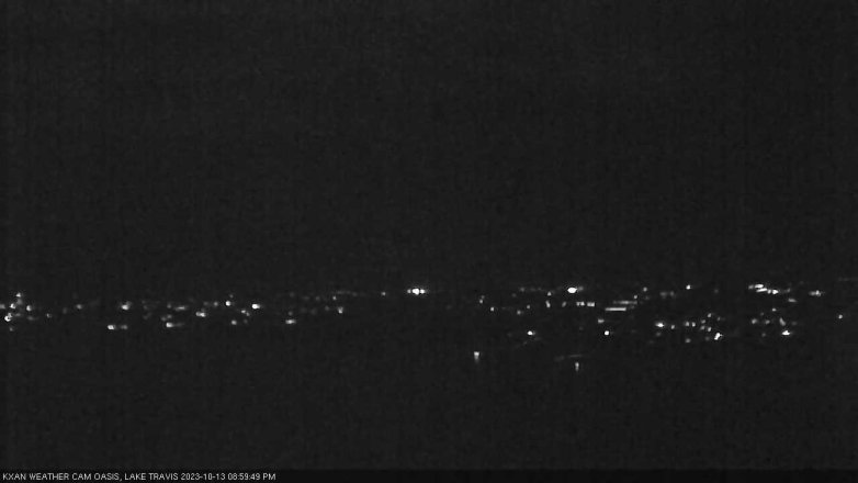 Lake Travis webcam, October 13, 2023 9:00 PM CT