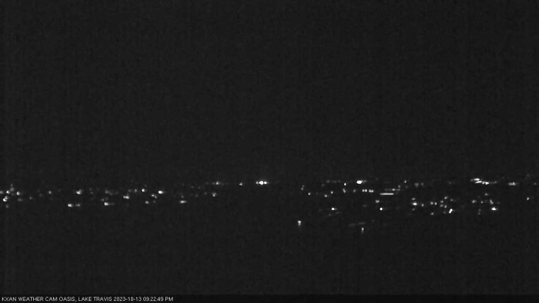 Lake Travis webcam, October 13, 2023 9:25 PM CT