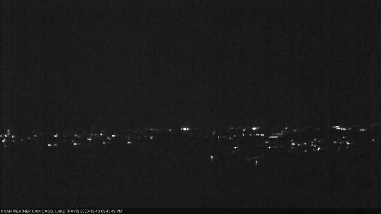 Lake Travis webcam, October 13, 2023 9:45 PM CT