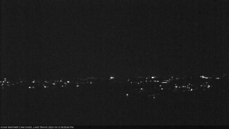 Lake Travis webcam, October 13, 2023 10:00 PM CT