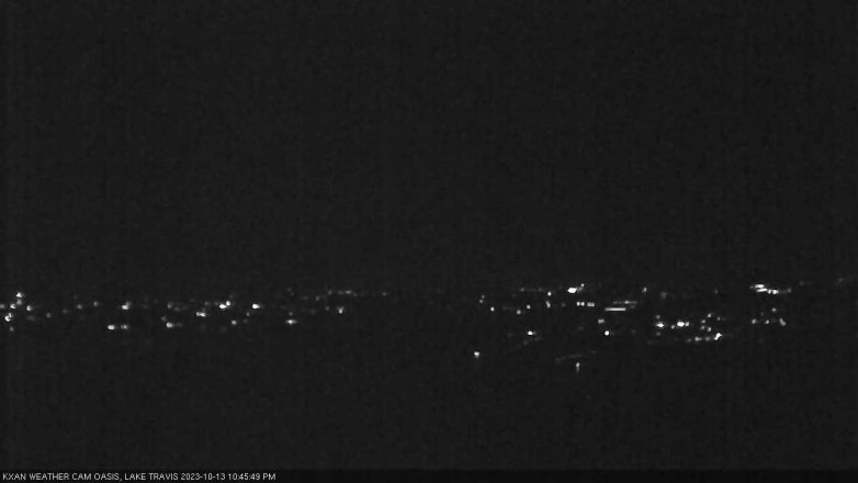 Lake Travis webcam, October 13, 2023 10:45 PM CT