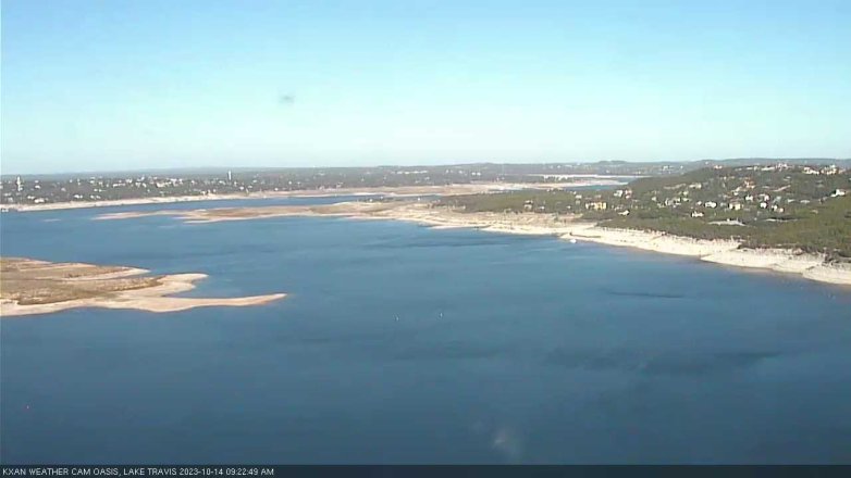 Lake Travis webcam, October 14, 2023 9:25 AM CT