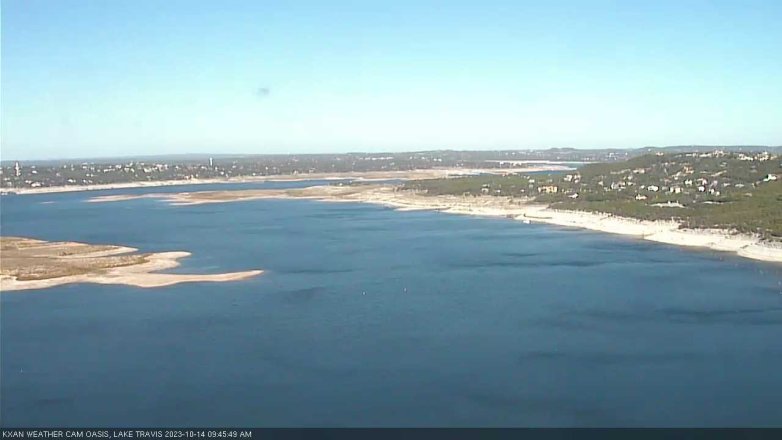 Lake Travis webcam, October 14, 2023 9:45 AM CT