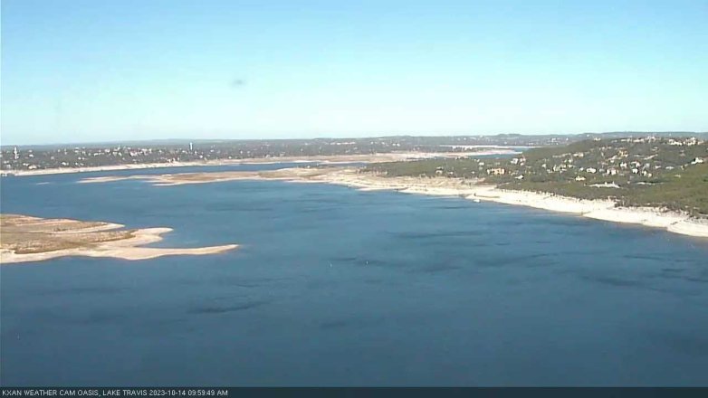 Lake Travis webcam, October 14, 2023 10:00 AM CT