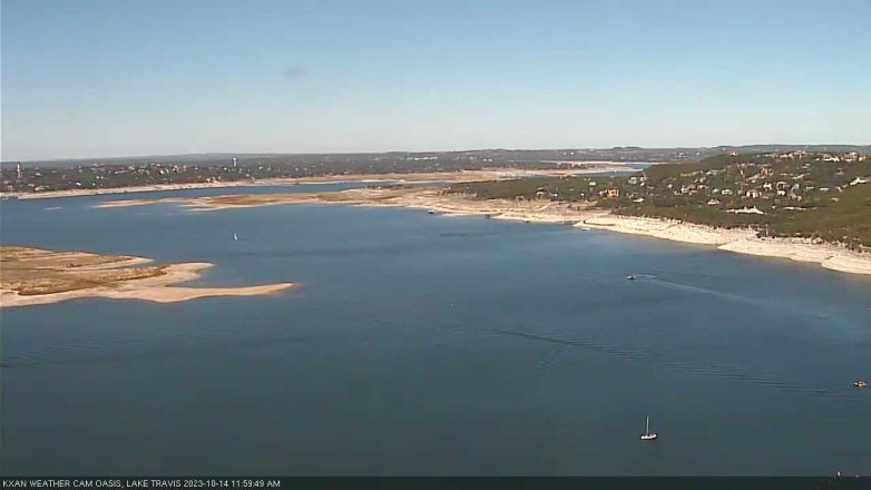 Lake Travis webcam, October 14, 2023 12:00 PM CT