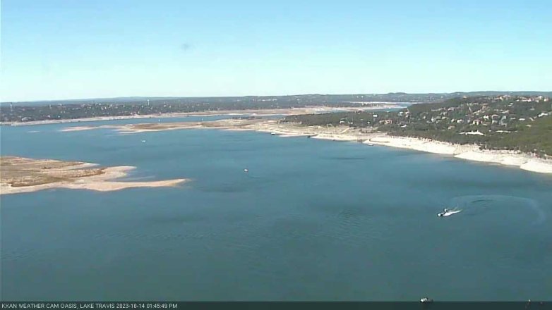 Lake Travis webcam, October 14, 2023 1:45 PM CT