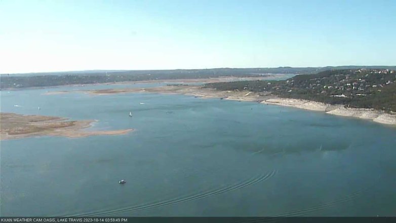 Lake Travis webcam, October 14, 2023 4:00 PM CT