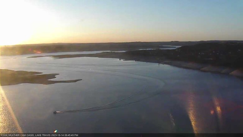 Lake Travis webcam, October 14, 2023 6:45 PM CT