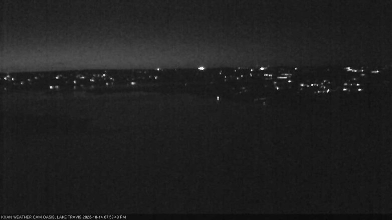 Lake Travis webcam, October 14, 2023 8:00 PM CT