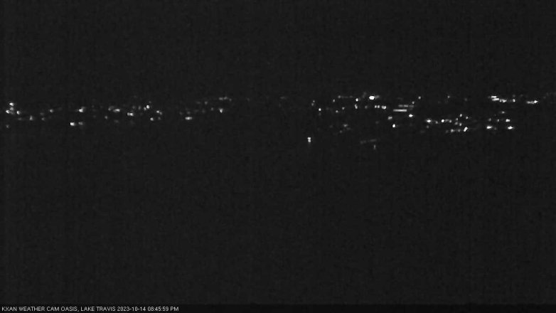 Lake Travis webcam, October 14, 2023 8:45 PM CT
