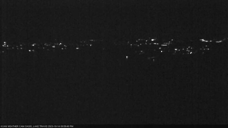 Lake Travis webcam, October 14, 2023 10:00 PM CT