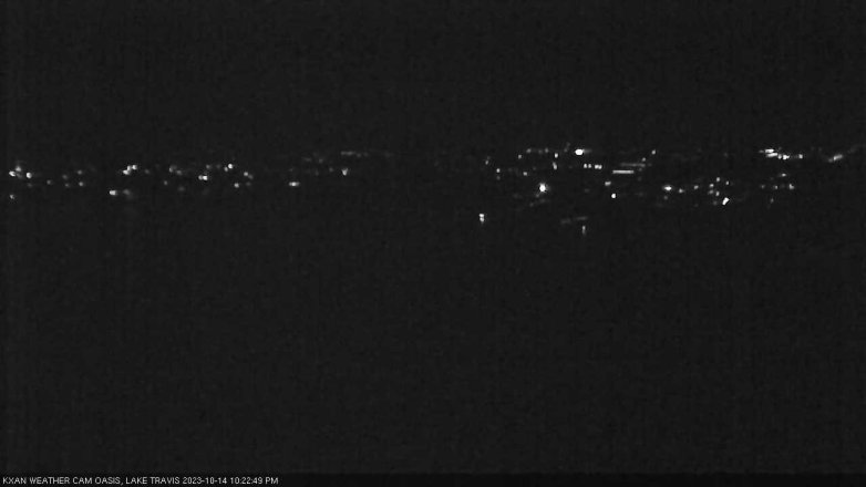 Lake Travis webcam, October 14, 2023 10:25 PM CT