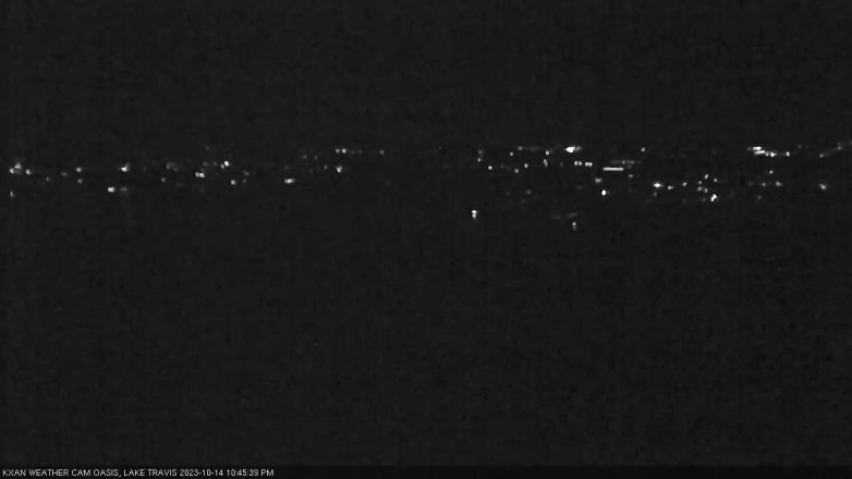 Lake Travis webcam, October 14, 2023 10:45 PM CT