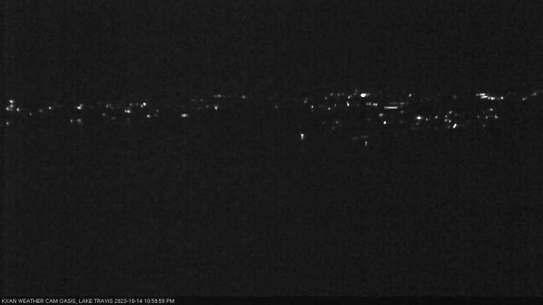 Lake Travis webcam, October 14, 2023 11:00 PM CT