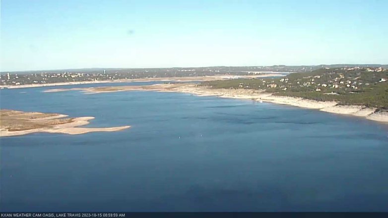 Lake Travis webcam, October 15, 2023 9:00 AM CT