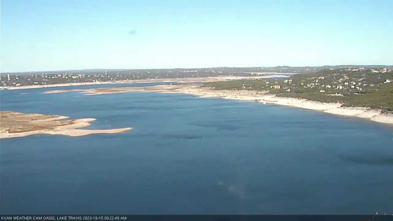 Lake Travis webcam, October 15, 2023 9:25 AM CT