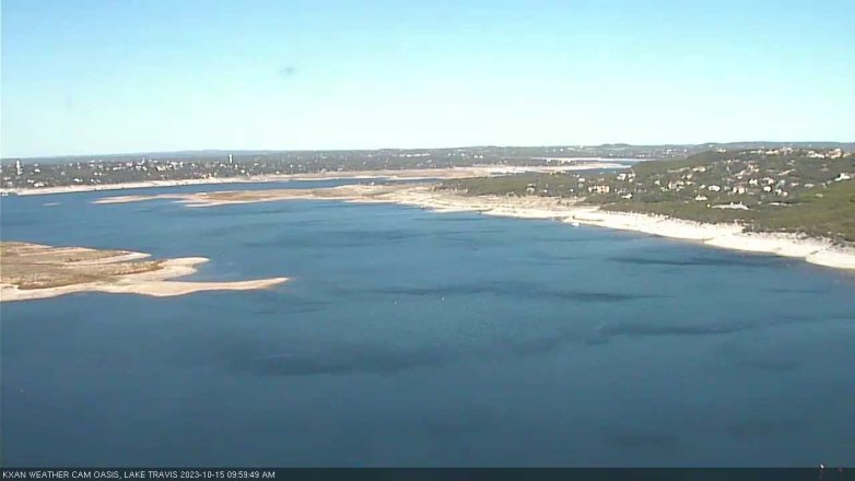 Lake Travis webcam, October 15, 2023 10:00 AM CT