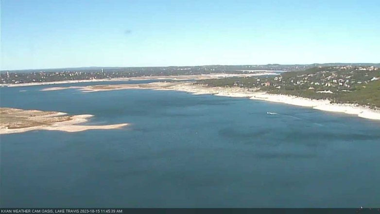 Lake Travis webcam, October 15, 2023 11:45 AM CT