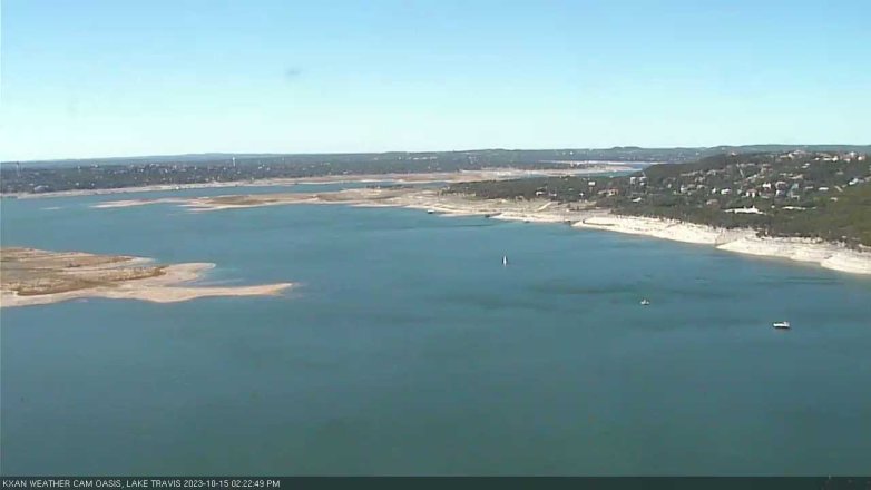 Lake Travis webcam, October 15, 2023 2:25 PM CT