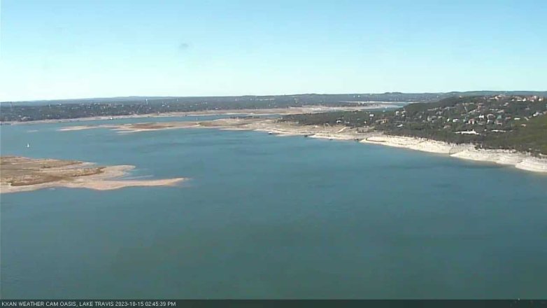 Lake Travis webcam, October 15, 2023 2:45 PM CT