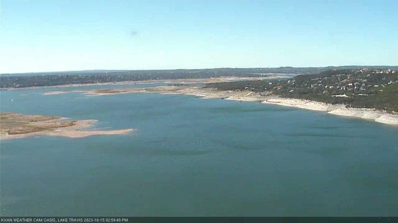 Lake Travis webcam, October 15, 2023 3:00 PM CT