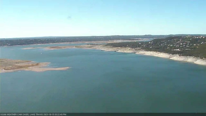 Lake Travis webcam, October 15, 2023 3:25 PM CT