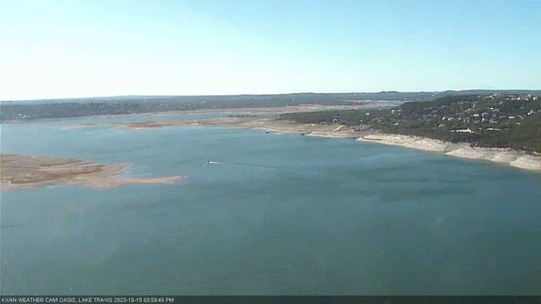 Lake Travis webcam, October 15, 2023 4:00 PM CT