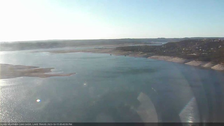 Lake Travis webcam, October 15, 2023 5:45 PM CT