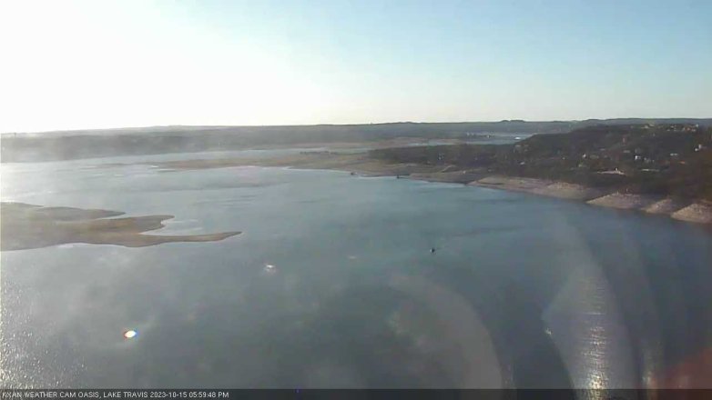 Lake Travis webcam, October 15, 2023 6:00 PM CT