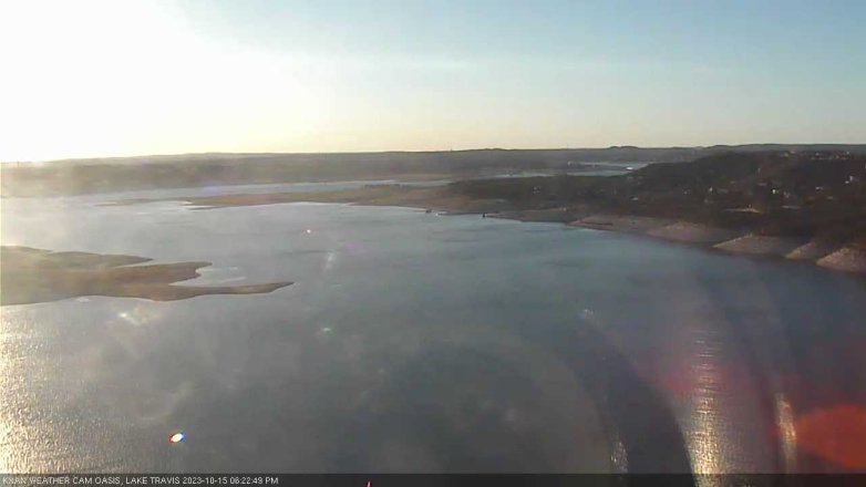 Lake Travis webcam, October 15, 2023 6:25 PM CT