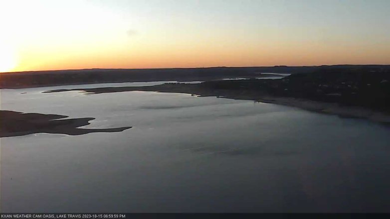 Lake Travis webcam, October 15, 2023 7:00 PM CT