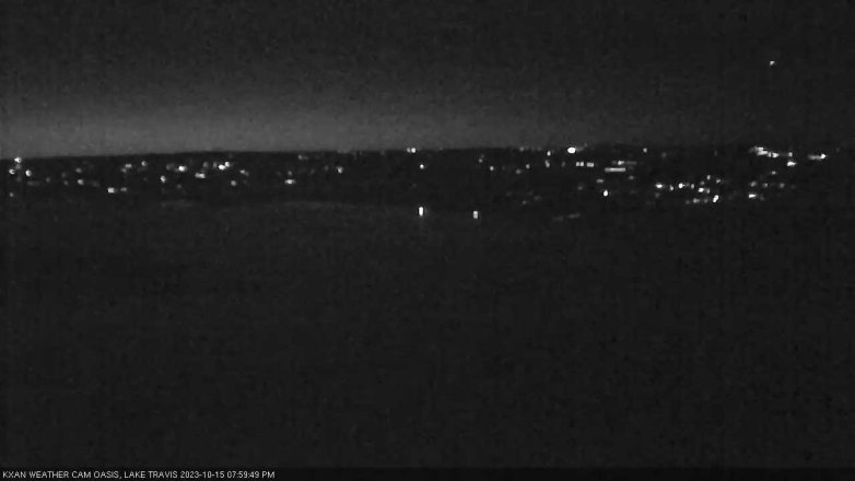 Lake Travis webcam, October 15, 2023 8:00 PM CT