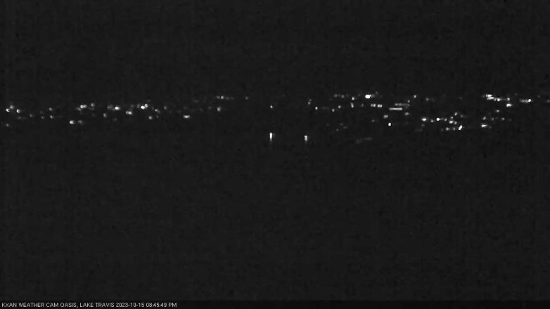Lake Travis webcam, October 15, 2023 8:45 PM CT
