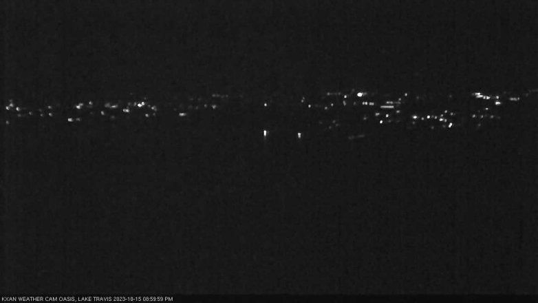 Lake Travis webcam, October 15, 2023 9:00 PM CT