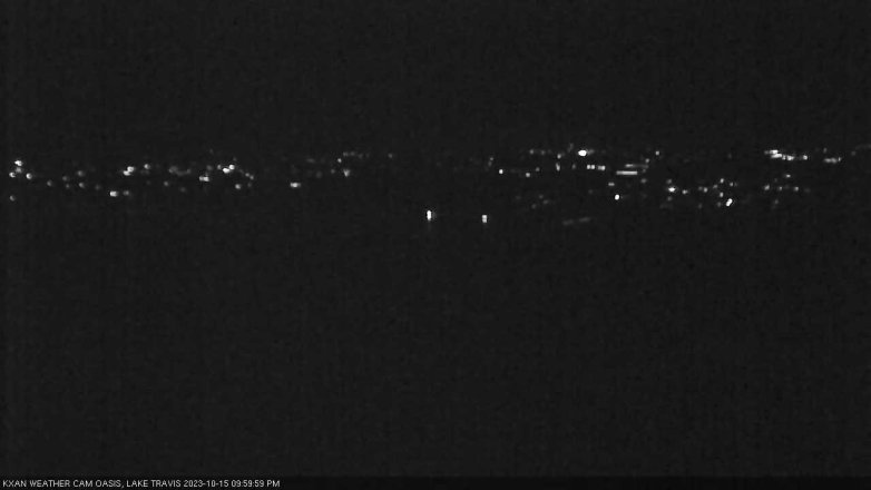 Lake Travis webcam, October 15, 2023 10:00 PM CT