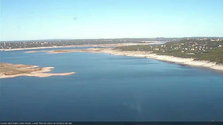 Lake Travis webcam, October 16, 2023 9:25 AM CT