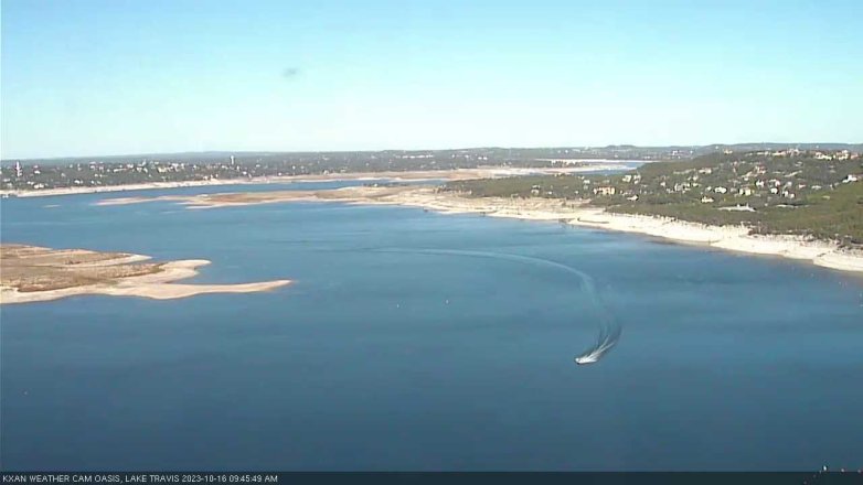 Lake Travis webcam, October 16, 2023 9:45 AM CT