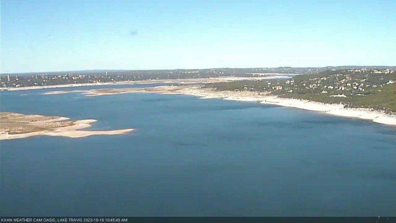 Lake Travis webcam, October 16, 2023 10:45 AM CT