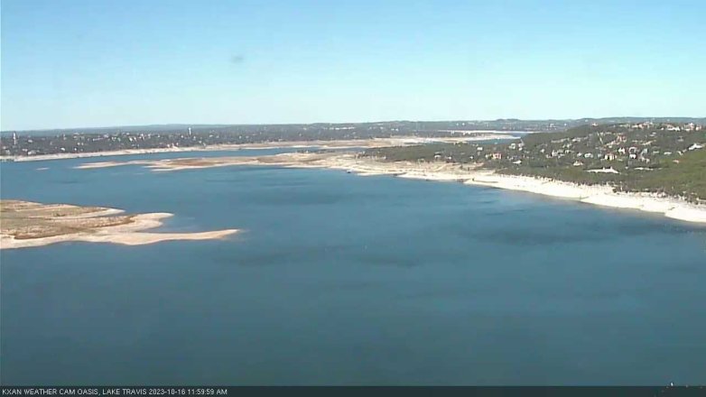 Lake Travis webcam, October 16, 2023 12:00 PM CT