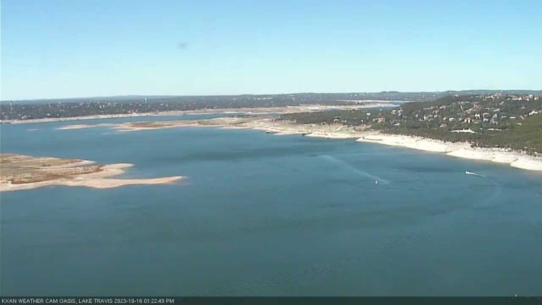 Lake Travis webcam, October 16, 2023 1:25 PM CT