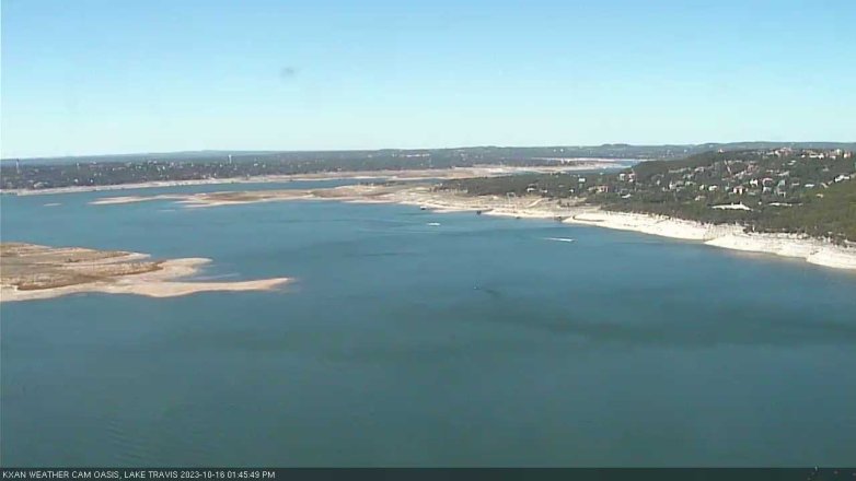 Lake Travis webcam, October 16, 2023 1:45 PM CT