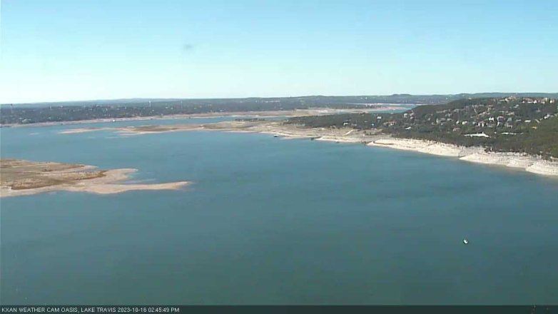 Lake Travis webcam, October 16, 2023 2:45 PM CT
