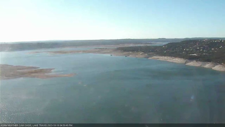 Lake Travis webcam, October 16, 2023 5:00 PM CT