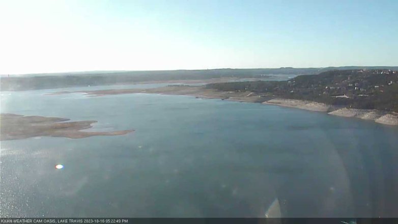 Lake Travis webcam, October 16, 2023 5:25 PM CT