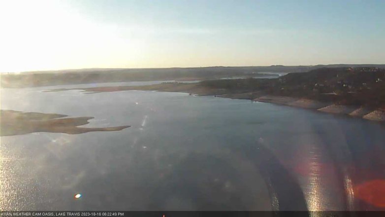 Lake Travis webcam, October 16, 2023 6:25 PM CT