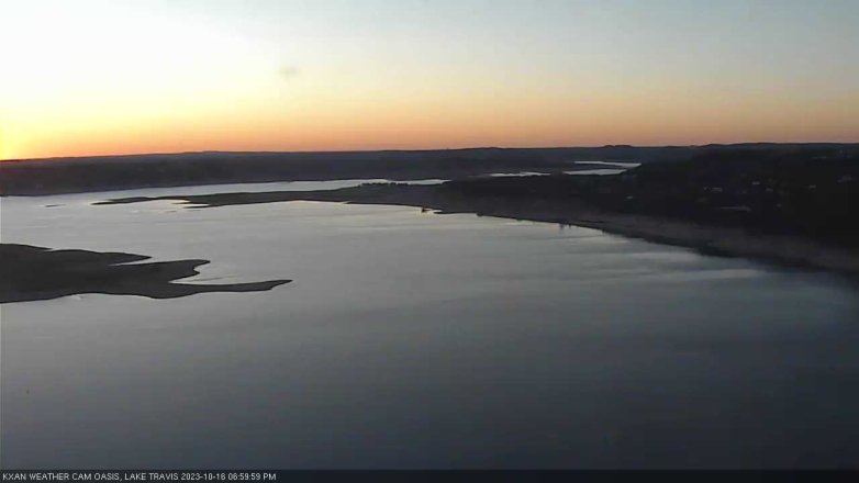 Lake Travis webcam, October 16, 2023 7:00 PM CT