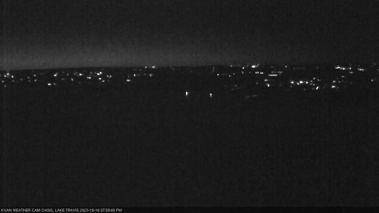 Lake Travis webcam, October 16, 2023 8:00 PM CT