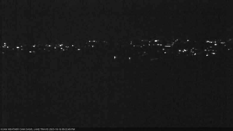 Lake Travis webcam, October 16, 2023 9:25 PM CT