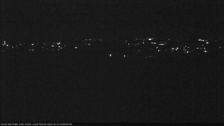 Lake Travis webcam, October 16, 2023 11:00 PM CT